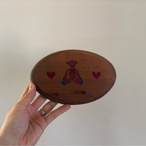 Vintage Wood Wall Peg Rack Granny/Cottagecore Key Holder